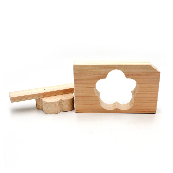 Hinoki Wood Mold (Plum Blossom)