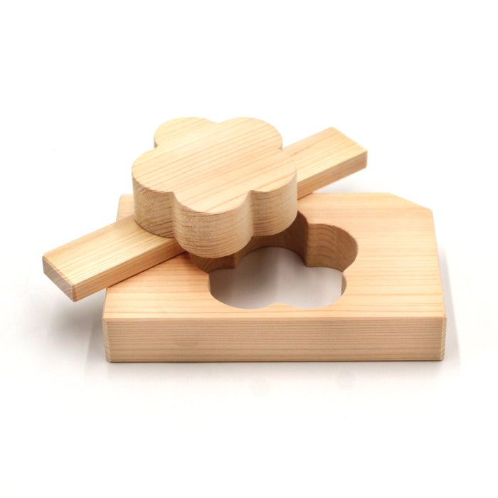 Hinoki Wood Mold (Plum Blossom)