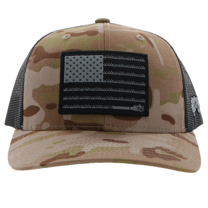 Hooey 2110T-TNBK "Liberty Rope" Camo and Black Trucker Cap *CLOSEOUT*