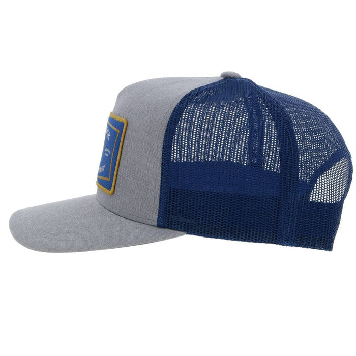 Hooey 2261T-GYBL "Rank Stock" Grey/Blue Snap Back Cap