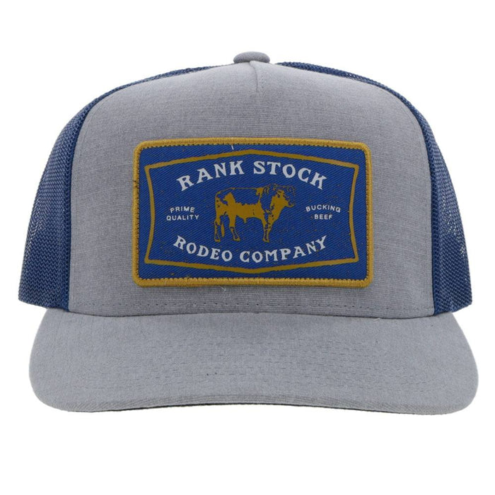 Hooey 2261T-GYBL "Rank Stock" Grey/Blue Snap Back Cap