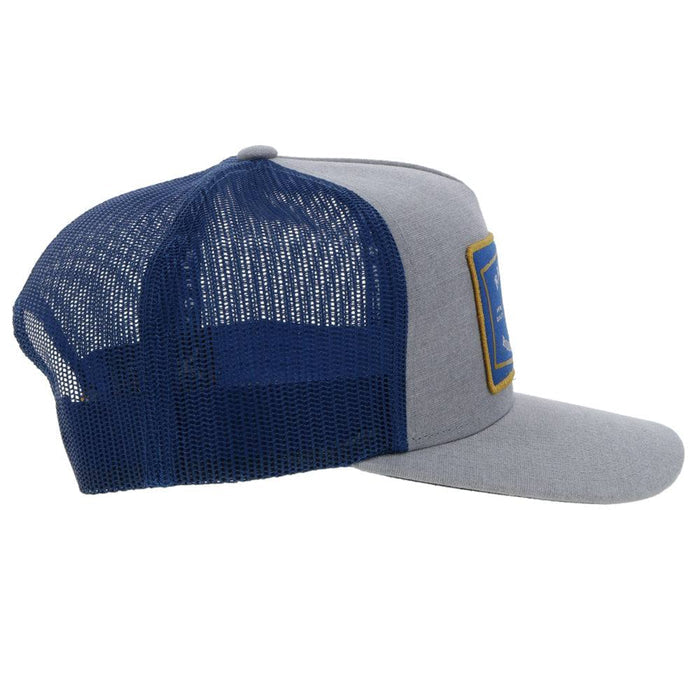 Hooey 2261T-GYBL "Rank Stock" Grey/Blue Snap Back Cap