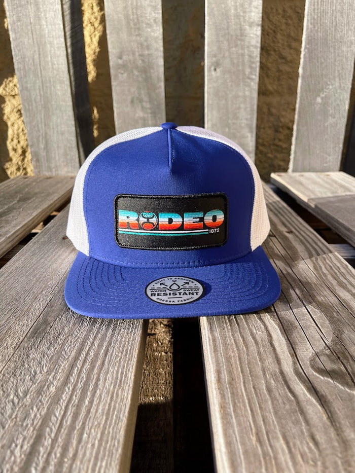 Hooey "Rodeo" Patch Blue and White Snapback Cap