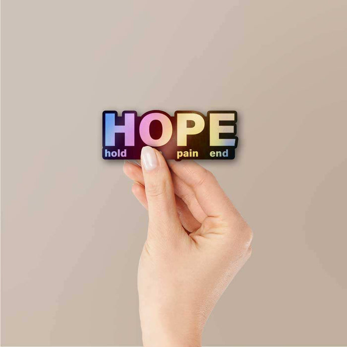 Hope Holographic Sticker - Holographic stickers | STICK IT UP