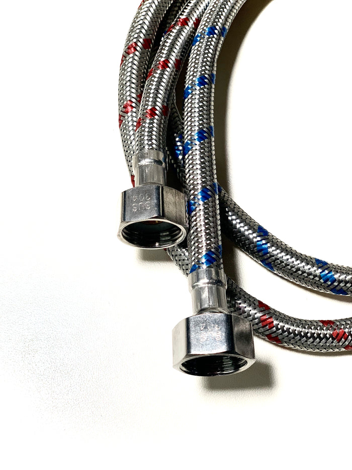 Hot & Cold water hoses 30 inch (1/2'' - 3/8")