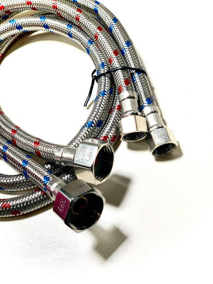 Hot & Cold water hoses 30 inch (1/2'' - 3/8")