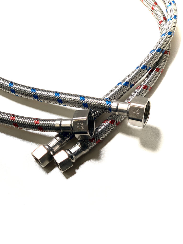 Hot & Cold water hoses 30 inch (1/2'' - 3/8")