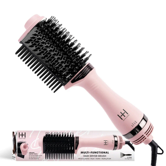 Hot & Hotter Multi Functional Hair Dryer Brush Pink