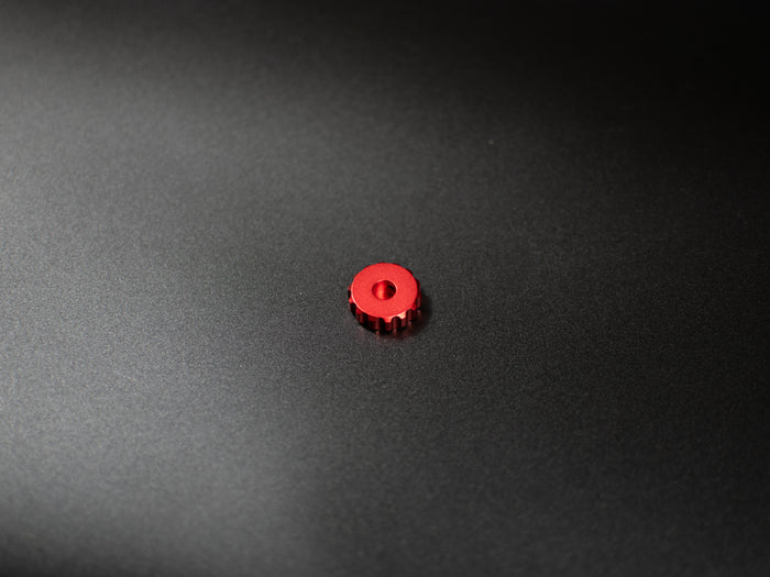 Red aluminium rotary encoder knob