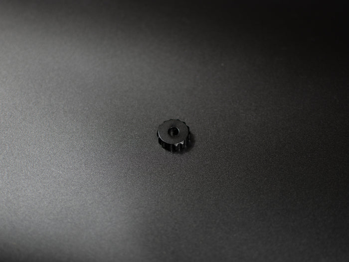 Black aluminium rotary encoder knob
