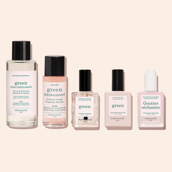 Huile Dissolvante + Dégraissant + Base Coat + Top Coat + Gouttes Séchantes