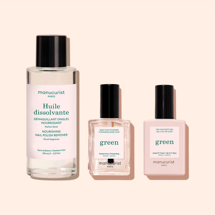 Huile Dissolvante + Base Coat + Top Coat