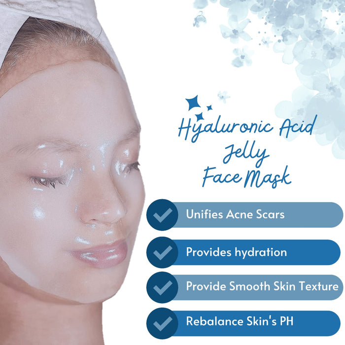 Hydrating 1Kg Hyaluronic Acid Jelly Mask - Intense Moisture & Youthful Glow for Skin Renewal - SD Cosmetics Care