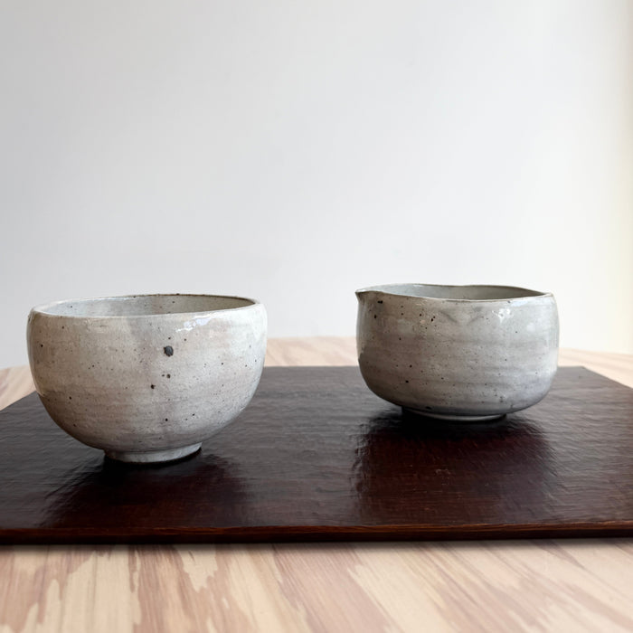 HYOZANGAMA Kohiki Katakuchi Spouted Matcha Bowl