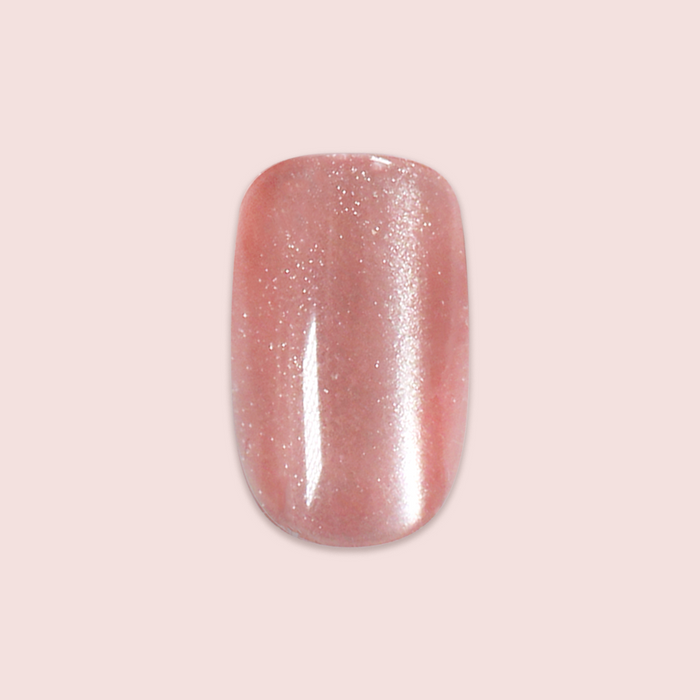 HZ Velvet - Press-On | Short | Squoval with dusty rose velvet effect for an easy at-home mani with short squoval nails