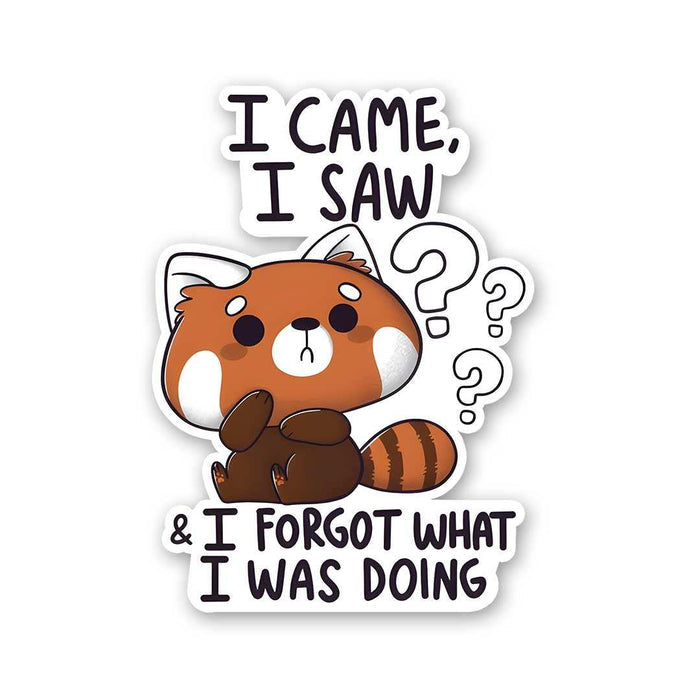 I Came I Saw And I Forgot Sticker - Stickers | STICK IT UP
