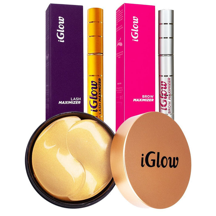 iGlow Lash & Brow Maximizer + iGlow Under - eye Patches - iGlow Cosmetics