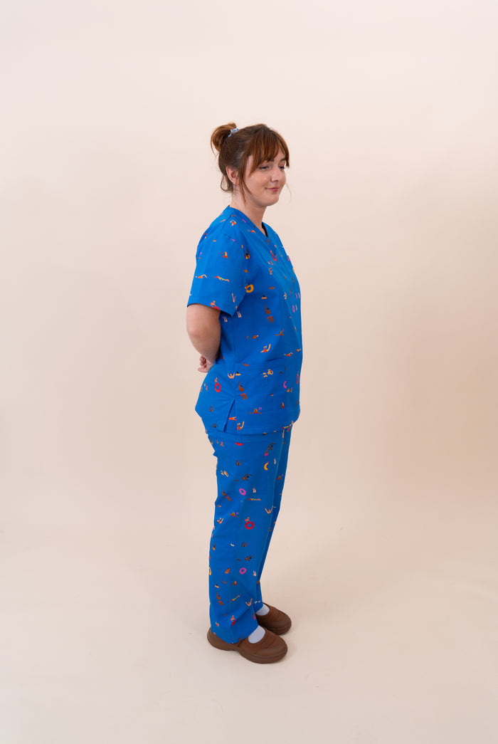 Imperfect Summer Swims - Unisex Printed Scrub Pants