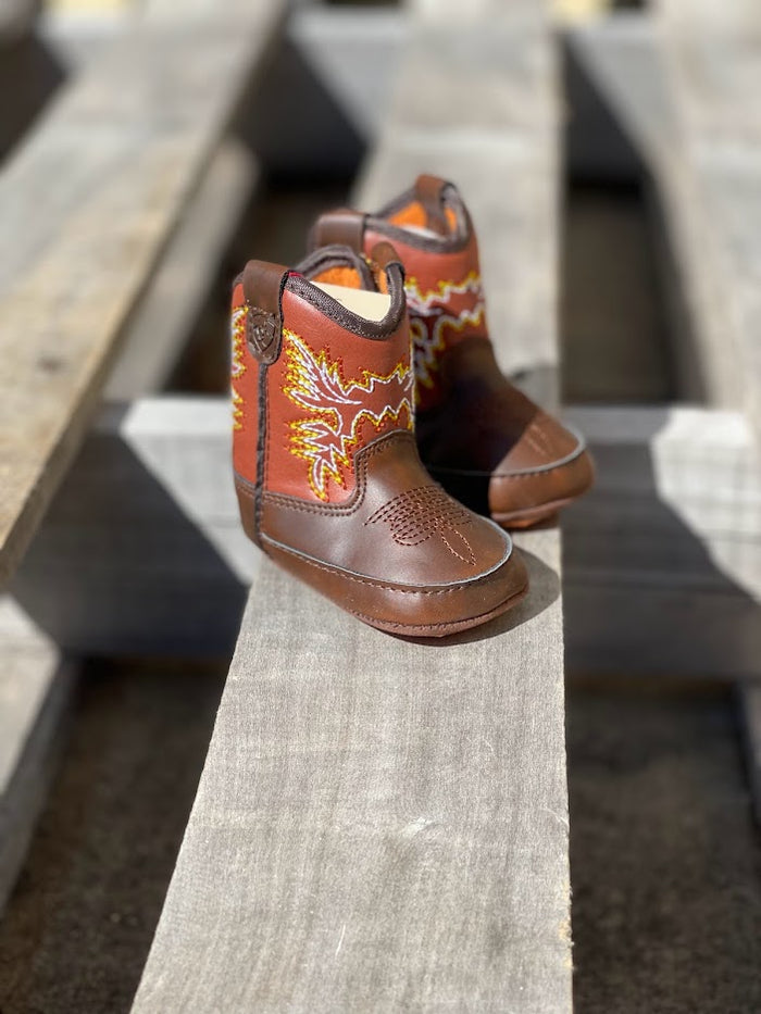 Infant Ariat A442001402 LIL'STOMPERS Workhog Brown Boot *Closeout*