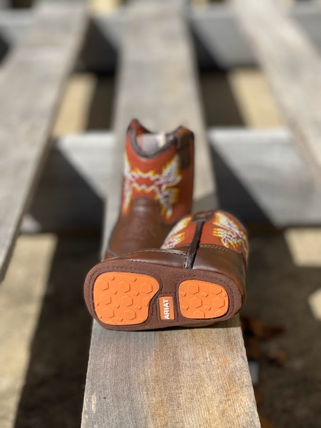 Infant Ariat A442001402 LIL'STOMPERS Workhog Brown Boot *Closeout*