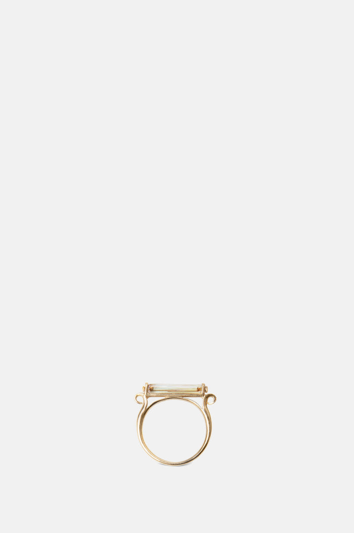 Beatriz Palacios Iridescent Bar Ring.