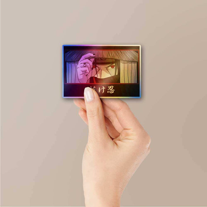 Itachi Eye Holographic Sticker - Holographic stickers | STICK IT UP