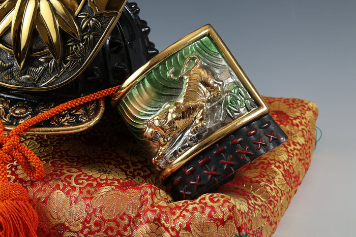 Japanese Samurai Colored Helmet  -Yoshitsune LEO Kabuto- Tsushima