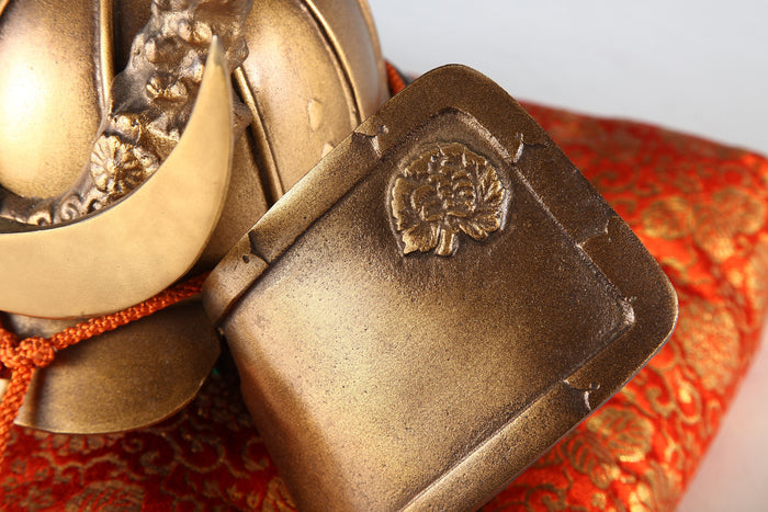 Japanese Samurai Helmet -Yamanaka Shikanosuke Kabuto- Gold Colored