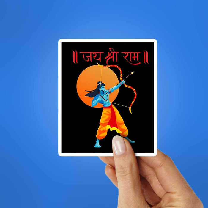 Jay Shree Ram 0.3 Sticker - Stickers | STICK IT UP