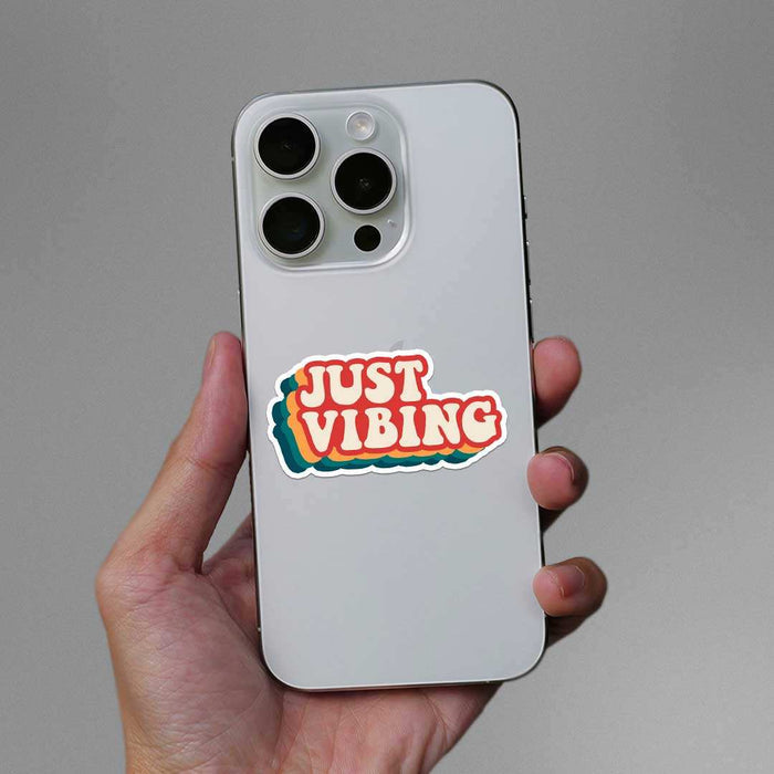 Just Vibing Sticker - Stickers | STICK IT UP