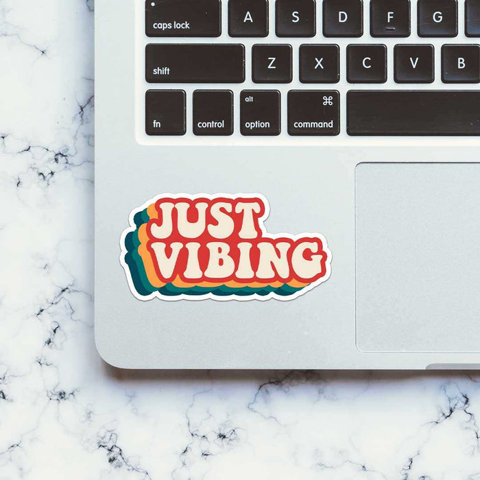 Just Vibing Sticker - Stickers | STICK IT UP