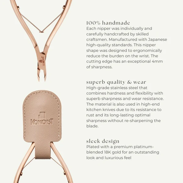 K- Cuticle Nipper (Pink Gold)