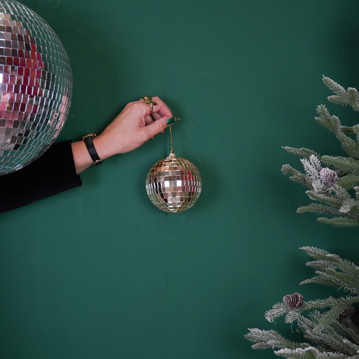 Kerstversiering -  Kersthanger - Discobal - Foam - Goud - 10x10x10cm