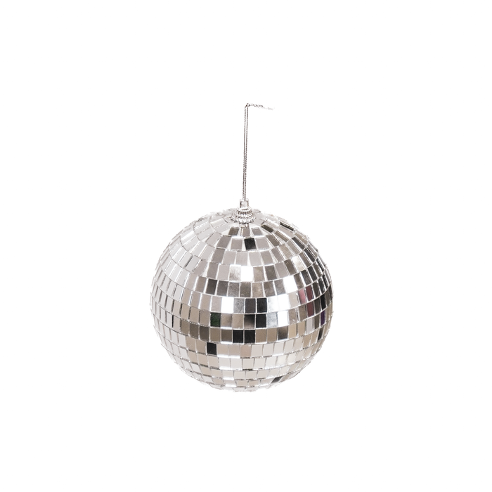 Kerstversiering -  Kersthanger - Discobal - Foam - Zilver - 8x8x8cm