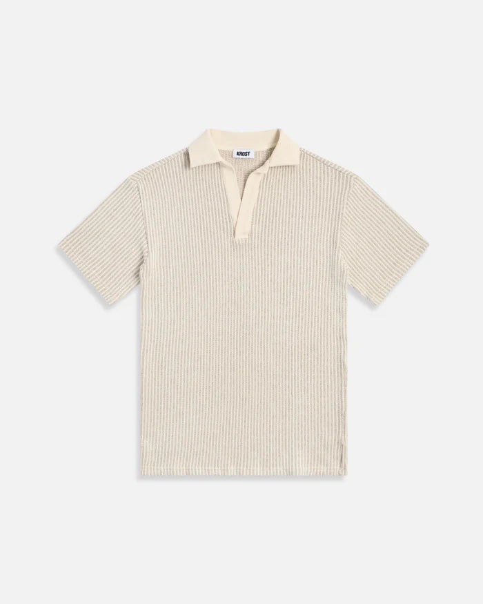KROST Striped Short Sleeve Polo