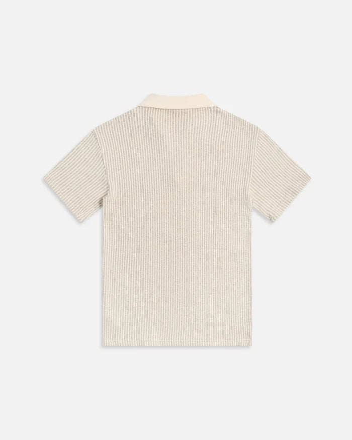KROST Striped Short Sleeve Polo