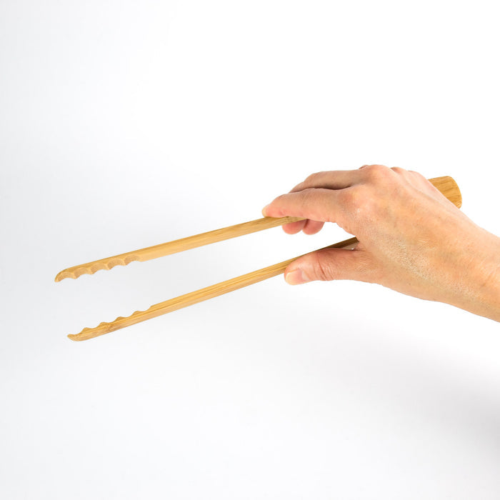Kyoto Bamboo Grooved Tongs