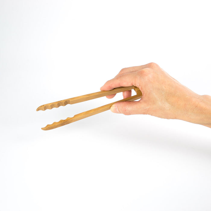 Kyoto Bamboo Grooved Tongs