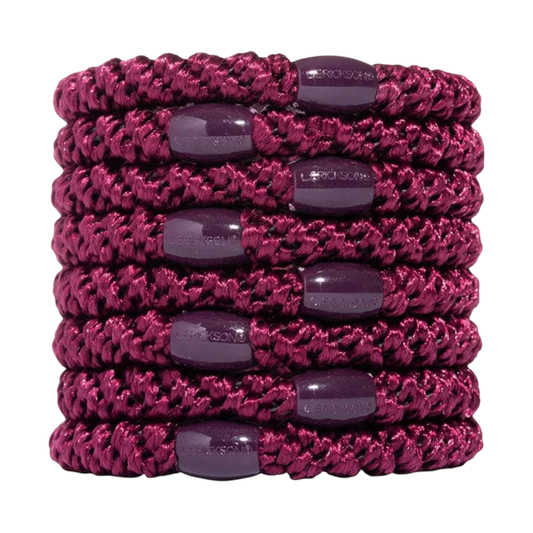 L. Erickson Grab & Go, burgundy ponytail holders, luxury hair ties, best hair elastics, damage-free ponytail holder, strong hair ties, non-slip ponytail holders, chic everyday hair accessories