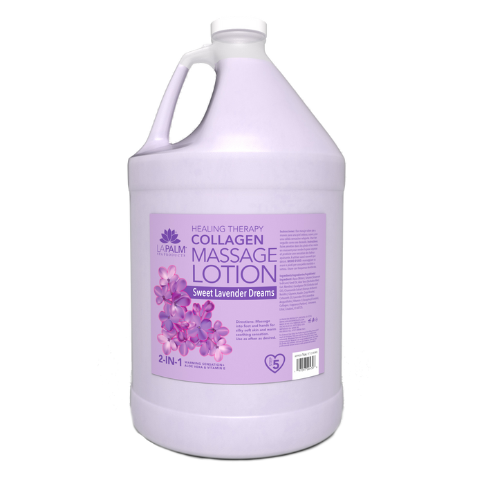 La Palm Healing Massage Lotion Sweet Lavender Dreams - Gallon size