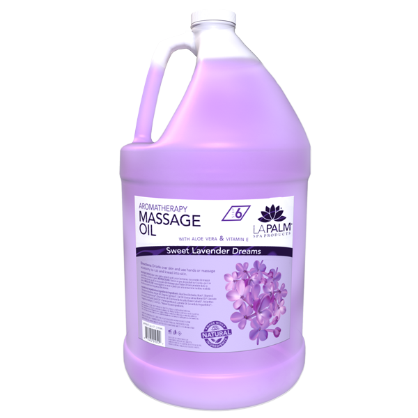 Lapalm Aromatherapy Massage Oil - Sweet Lavender Dreams - 1 Gallon