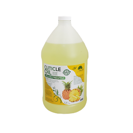 Lapalm Cuticle Oil Pineapple Yellow- With Aloe Vera & Vitamin E - Refill size 1 Gallon