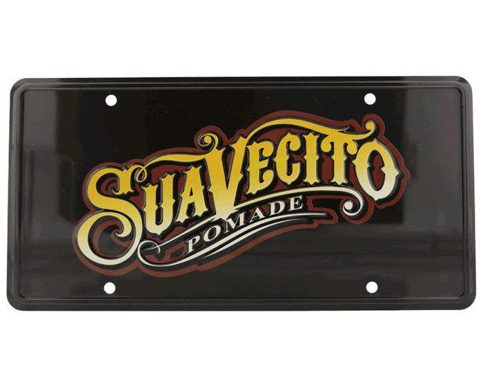 Embossed License Plate Front View