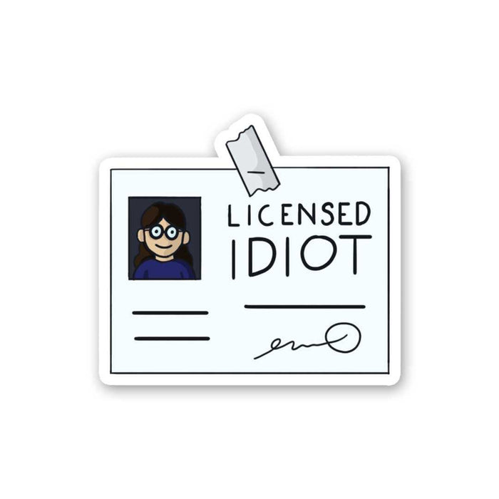 Licensed Idiot Sticker - Stickers | STICK IT UP