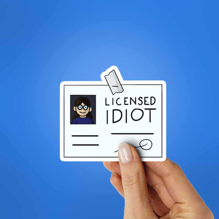 Licensed Idiot Sticker - Stickers | STICK IT UP