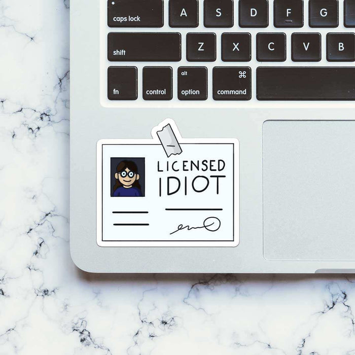 Licensed Idiot Sticker - Stickers | STICK IT UP