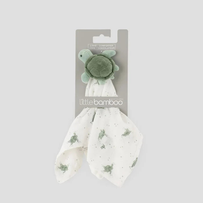 Little Bamboo Security Blanket - Terry Turtle