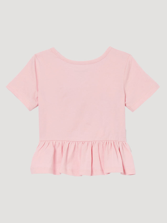 Little Girl's Wrangler 112344360 Pink Prancing Horse Tee  *CLOSEOUT*