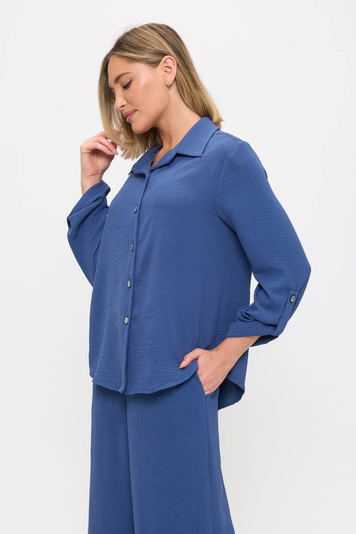Long Sleeve Button Up Top