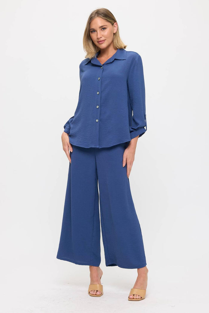 Long Sleeve Button Up Top